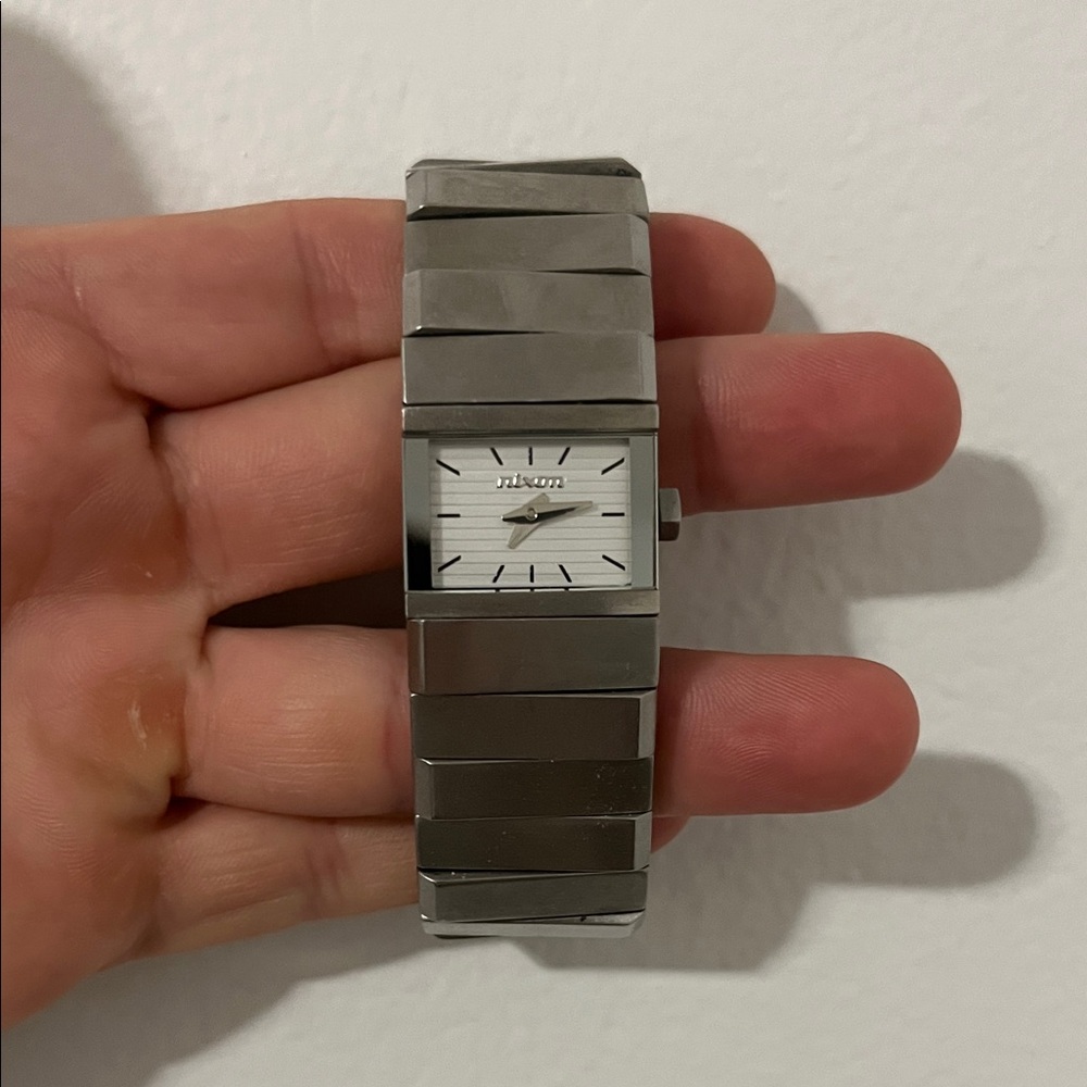 Nixon Silver Rectangular Men's Watch